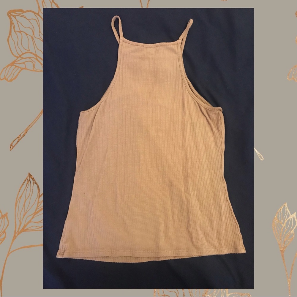 Fitted Ribbed High-Neck Tank Top - Picture 6 of 7